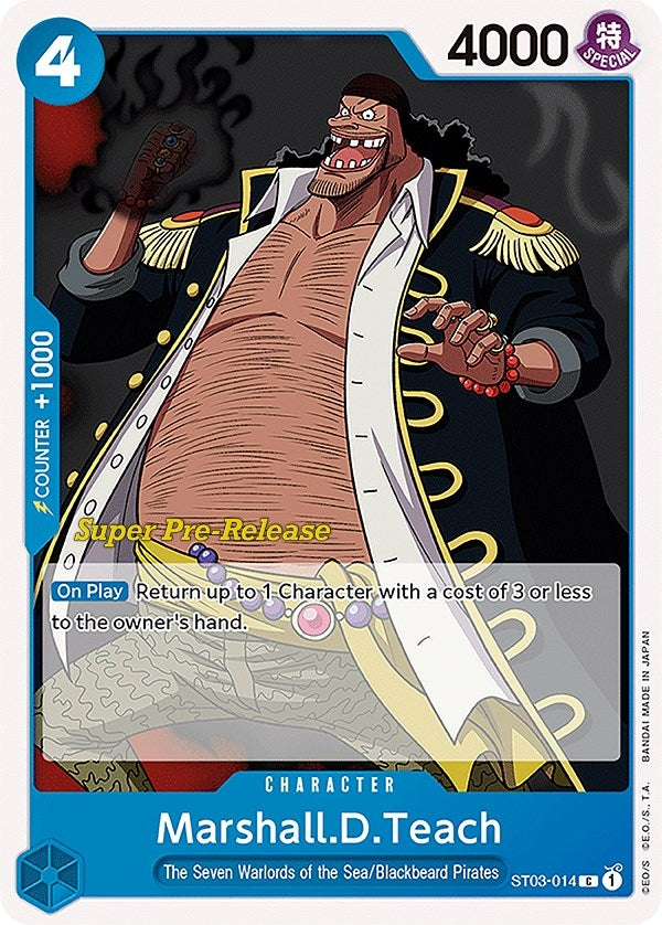 Marshall.D.Teach (3014) (ST-03 PRE) - One Piece Card Game Single