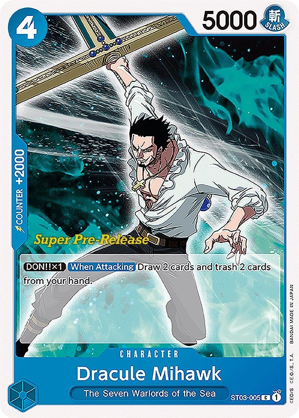 Dracule Mihawk (3005) (ST-03 PRE) - One Piece Card Game Single