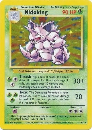 Image for Nidoking (011/102) (Base Set) - Pokemon
