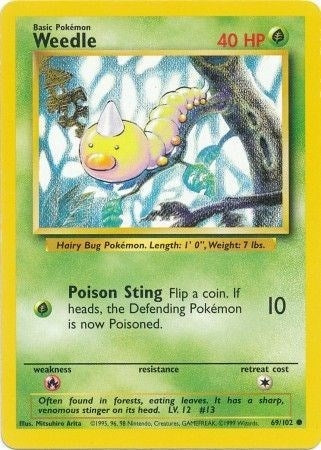 Image for Weedle (069/102) (Base Set) - Pokemon