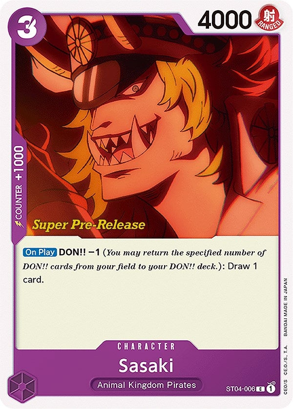 Sasaki (4006) (ST-04 PRE) - One Piece Card Game Single