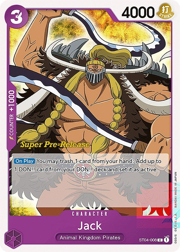 Jack (4008) (ST-04 PRE) - One Piece Card Game Single