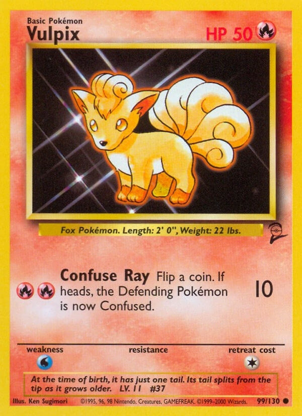 Image for Vulpix (099/130) (Base Set 2) - Pokemon