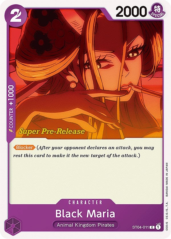 Black Maria (4011) (ST-04 PRE) - One Piece Card Game Single