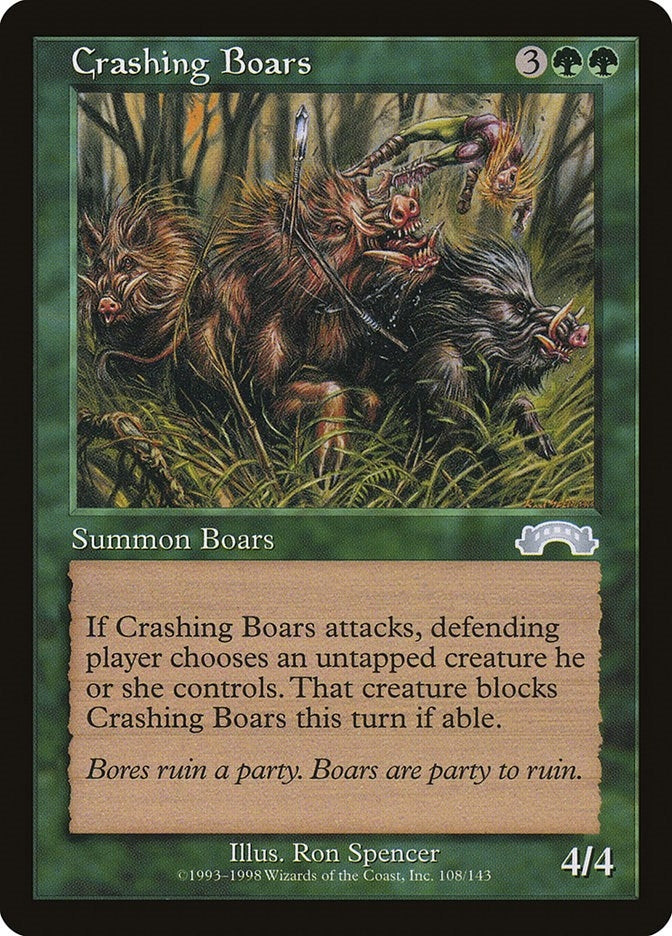 Crashing Boars (108) [EXO] - MTG Single