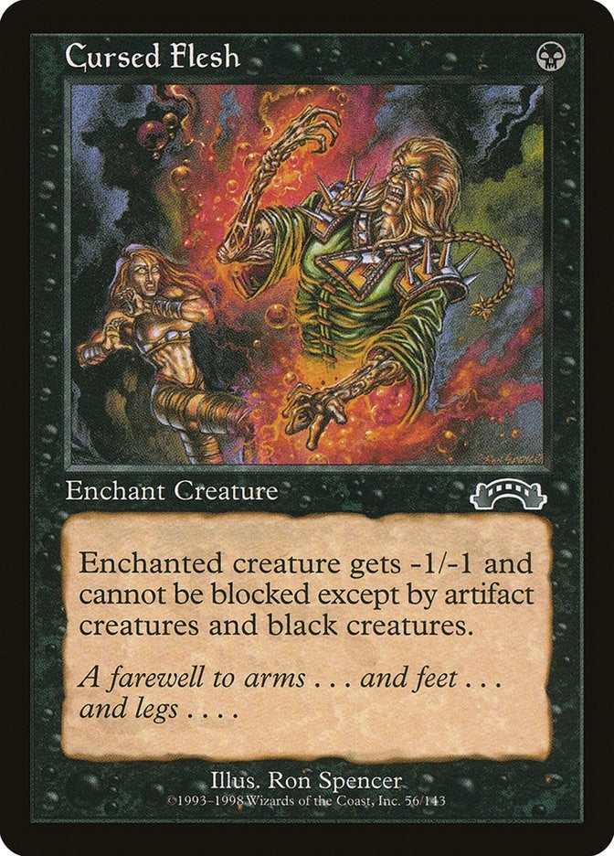 Cursed Flesh (56) [EXO] - MTG Single