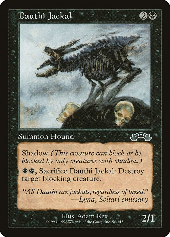 Dauthi Jackal (58) [EXO] - MTG Single