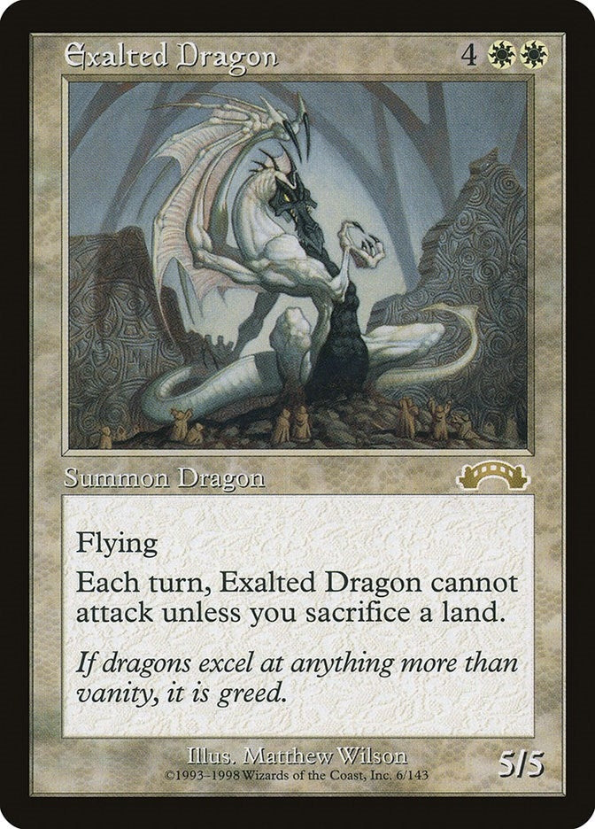 Exalted Dragon (6) [EXO] - MTG Single