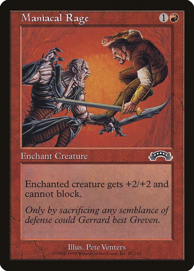 Maniacal Rage (87) [EXO] - MTG Single