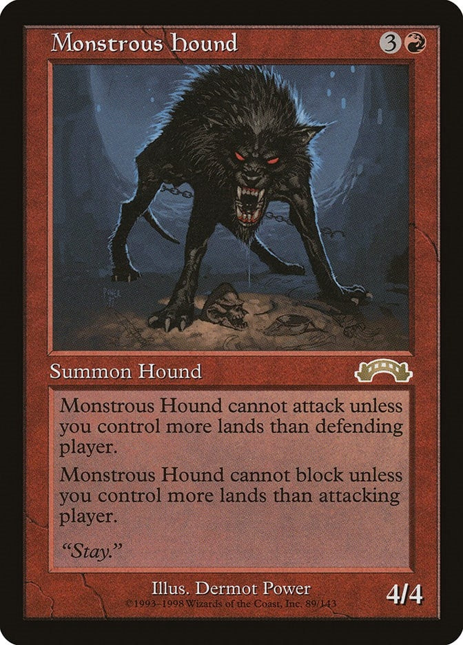 Monstrous Hound (89) [EXO] - MTG Single