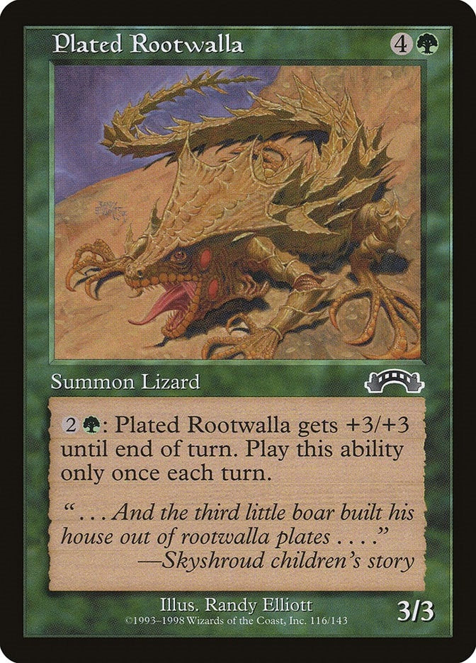 Plated Rootwalla (116) [EXO] - MTG Single