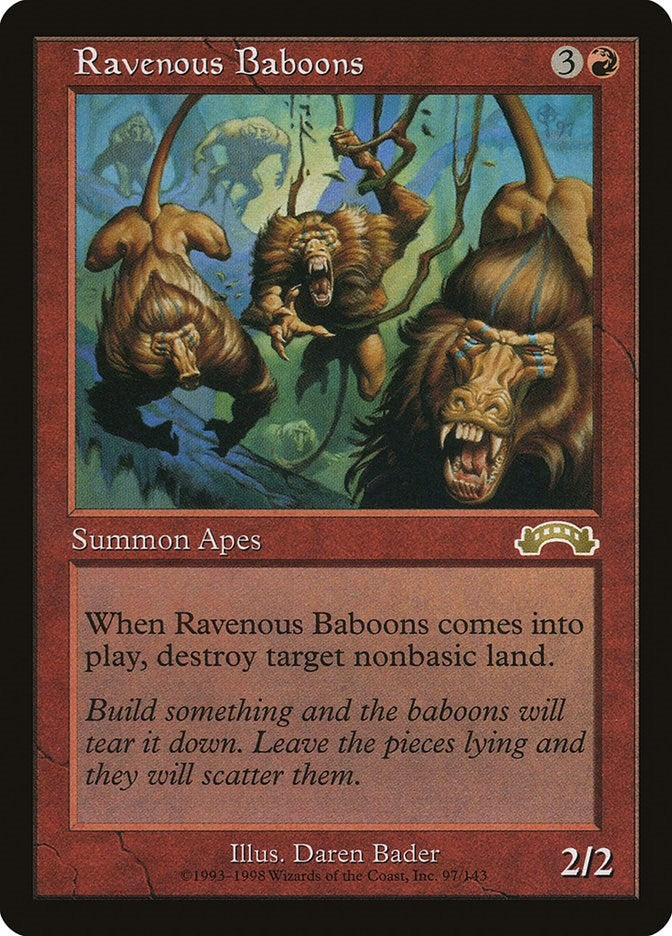 Ravenous Baboons (97) [EXO] - MTG Single