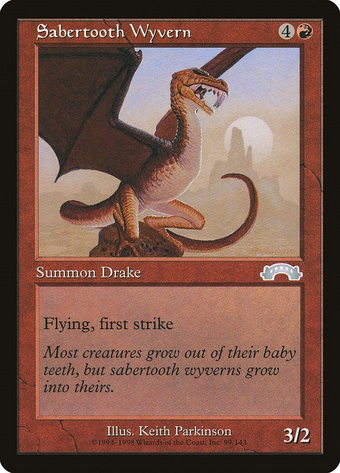 Sabertooth Wyvern (99) [EXO] - MTG Single
