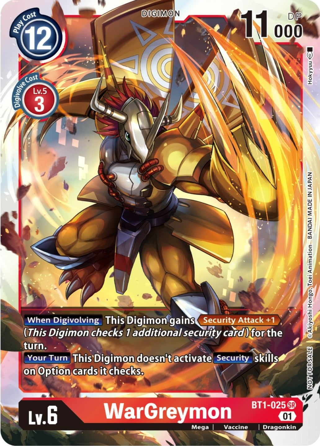 WarGreymon (ST-11 Special Entry Pack) (1025) [BT01-03] - Digimon Card Game Single
