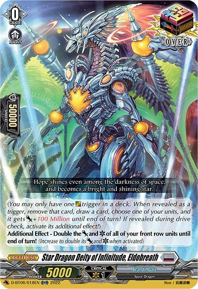 Star Dragon Deity of Infinitude Eldobreath (6018) [D-BT06] - Cardfight Vanguard Single