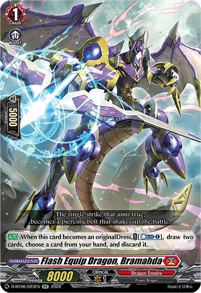 Flash Equip Dragon Bramahda (6023) [D-BT06] - Cardfight Vanguard Single