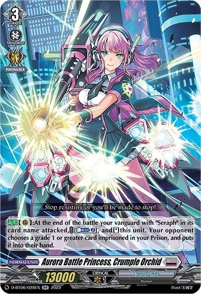 Aurora Battle Princess Crumple Orchid (6028) [D-BT06] - Cardfight Vanguard Single