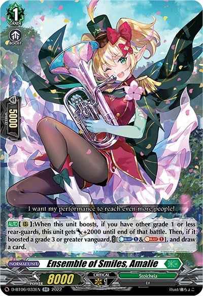 Ensemble of Smiles Amalie (6033) [D-BT06] - Cardfight Vanguard Single