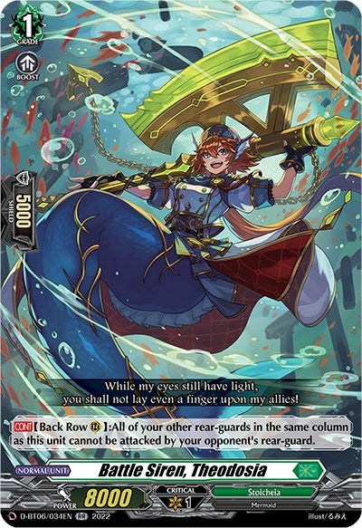 Battle Siren Theodosia (6034) [D-BT06] - Cardfight Vanguard Single