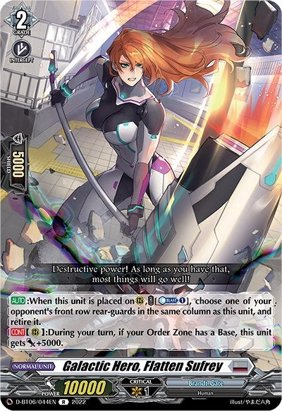Galactic Hero Flatten Sufrey (6044) [D-BT06] - Cardfight Vanguard Single