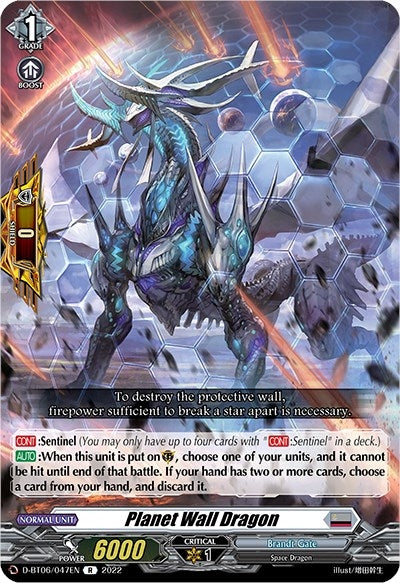 Planet Wall Dragon (6047) [D-BT06] - Cardfight Vanguard Single