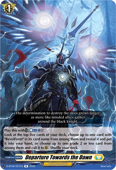 Departure Towards the Dawn (6051) [D-BT06] - Cardfight Vanguard Single
