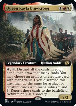 Queen Kayla bin-Kroog (Extended Art) (357) [BRO] - MTG Single