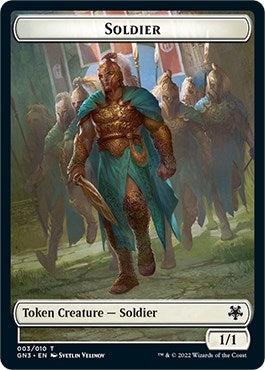 Soldier // Elf Warrior Double-sided Token (0) [GN3] - MTG Single