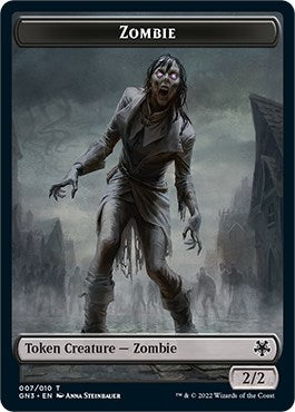 Zombie // Treasure Double-sided Token (0) [GN3] - MTG Single
