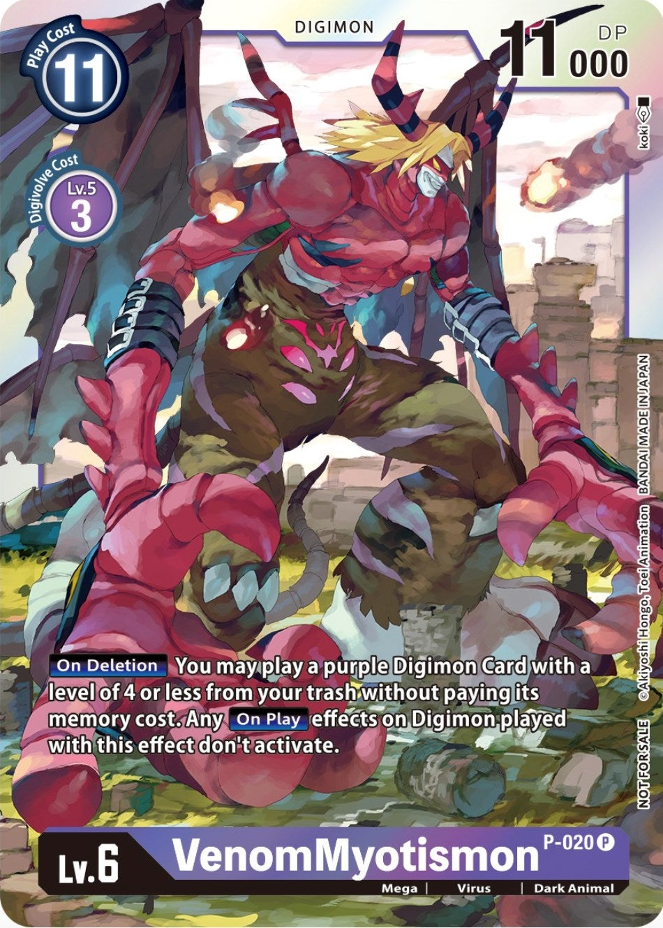VenomMyotismon - P-020 (Premium Deck Set Lucky Pack) (20) [D-PR] - Digimon Card Game Single