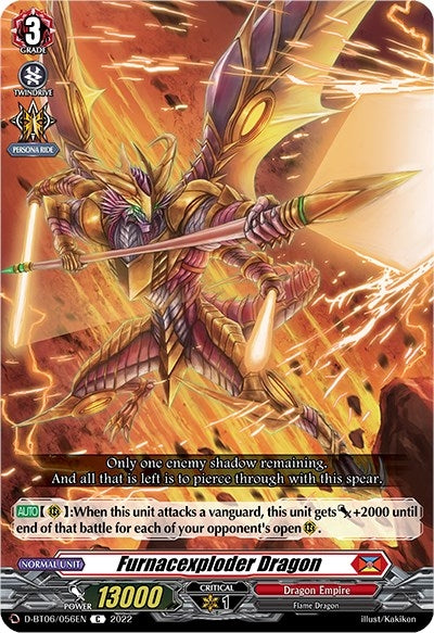 Furnacexploder Dragon (6056) [D-BT06] - Cardfight Vanguard Single