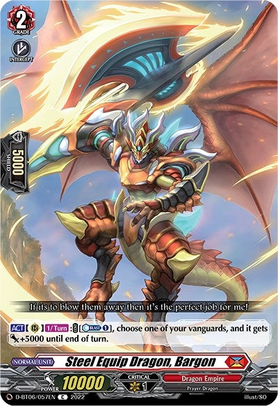 Steel Equip Dragon Bargon (6057) [D-BT06] - Cardfight Vanguard Single