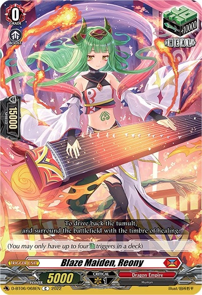 Blaze Maiden Reony (6068) [D-BT06] - Cardfight Vanguard Single