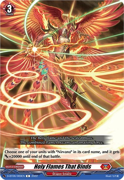 Holy Flames That Binds (6069) [D-BT06] - Cardfight Vanguard Single
