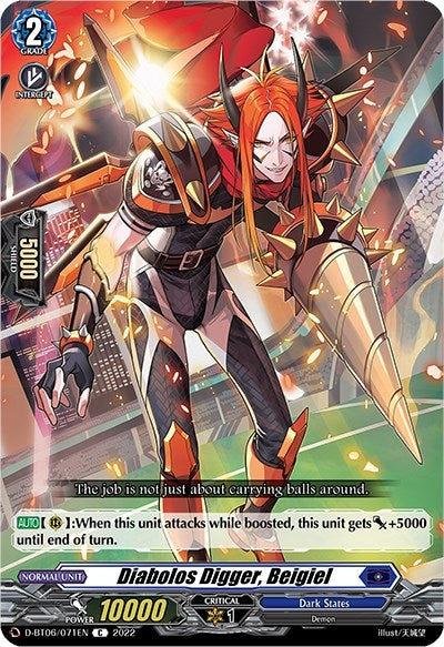 Diabolos Digger Beigiel (6071) [D-BT06] - Cardfight Vanguard Single