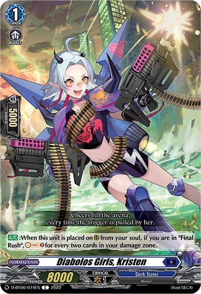 Diabolos Girls Kristen (6074) [D-BT06] - Cardfight Vanguard Single