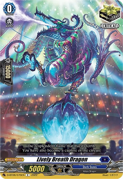 Lively Breath Dragon (6075) [D-BT06] - Cardfight Vanguard Single