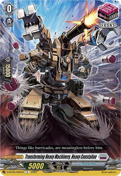 Transforming Heavy Machinery Heavy Constalion (6085) [D-BT06] - Cardfight Vanguard Single