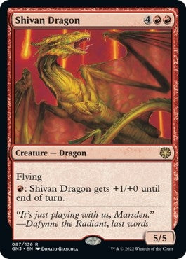 Shivan Dragon (87) [GN3] - MTG Single