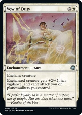 Vow of Duty (21) [GN3] - MTG Single
