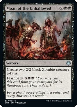 Moan of the Unhallowed (57) [GN3] - MTG Single