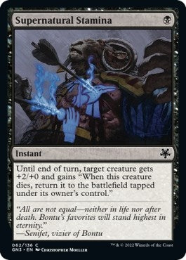 Supernatural Stamina (62) [GN3] - MTG Single