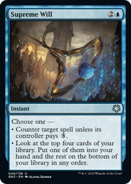 Supreme Will (40) [GN3] - MTG Single