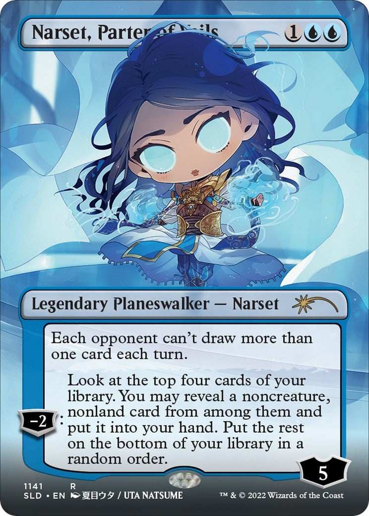 Narset Parter of Veils (Borderless) (1141) [SLD] - MTG Single