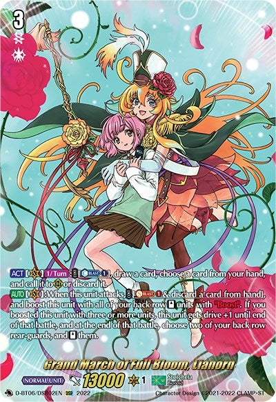 Grand March of Full Bloom Lianorn (DSR) (602) [D-BT06] - Cardfight Vanguard Single