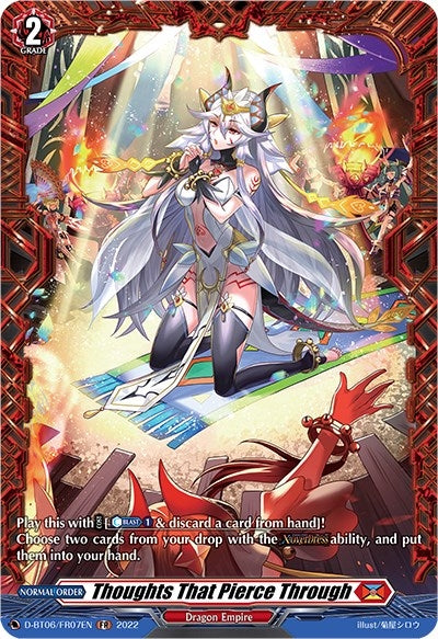 Thoughts That Pierce Through (FR) (607) [D-BT06] - Cardfight Vanguard Single