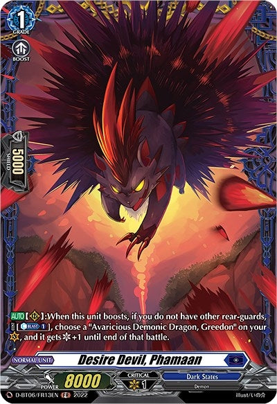 Desire Devil Phamaan (FR) (613) [D-BT06] - Cardfight Vanguard Single