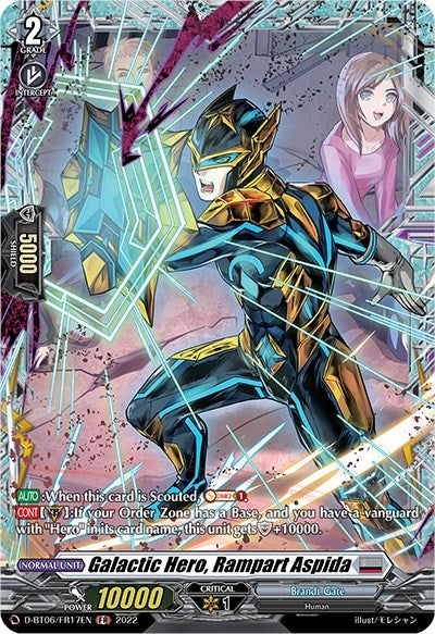 Galactic Hero Rampart Aspida (FR) (617) [D-BT06] - Cardfight Vanguard Single
