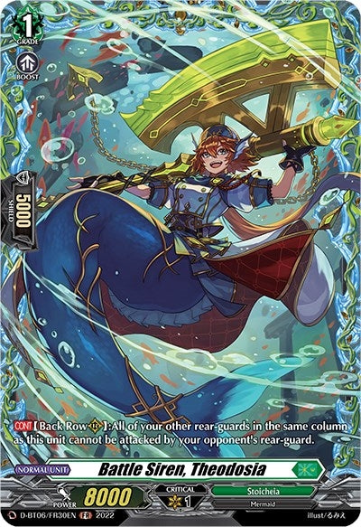 Battle Siren Theodosia (FR) (630) [D-BT06] - Cardfight Vanguard Single