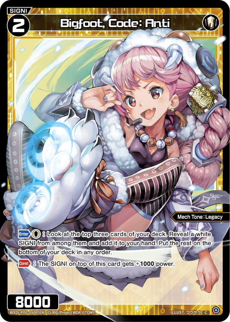 Bigfoot Code: Anti (Parallel Foil) (5050) [WXDi-P05] - WIXOSS Single